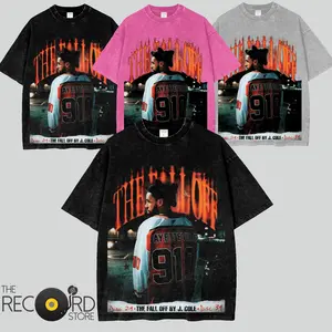 J. Cole 2026 The Fall-Off Merch Official V2 Acid Washed T-Shirt For Cold World, Disc 29, Disc 39 Hip-Hop Shirt, Gift For Jermaine Lamar Cole Fan Graphic Tee, Cole World Music Fan Merch Shirt