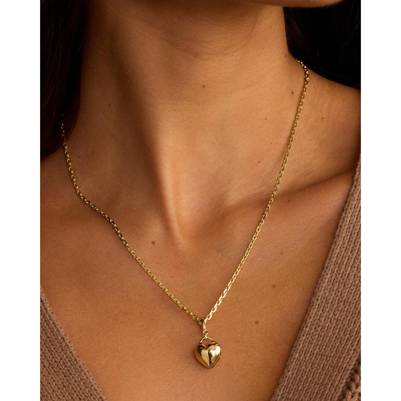 SKIMS Limited Edition 14k Gold plated heart Pendant Kinky Choker Limited Edition 14k Gold Plated Heart Pendant Kinky Collar  main image 4