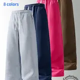 3‑Pack Men Wide Leg Loose Fit Sweatpants, Elastic Waist Baggy Wide‑Leg Sweatpants, Breathable Casual Athletic Pant, Loose Essential Sweatpants, Drawstring Side Pockets, Autumn Winter Gym Outdoor Walk Oversized Plus Size Men’s Casual Loungewear Trousers