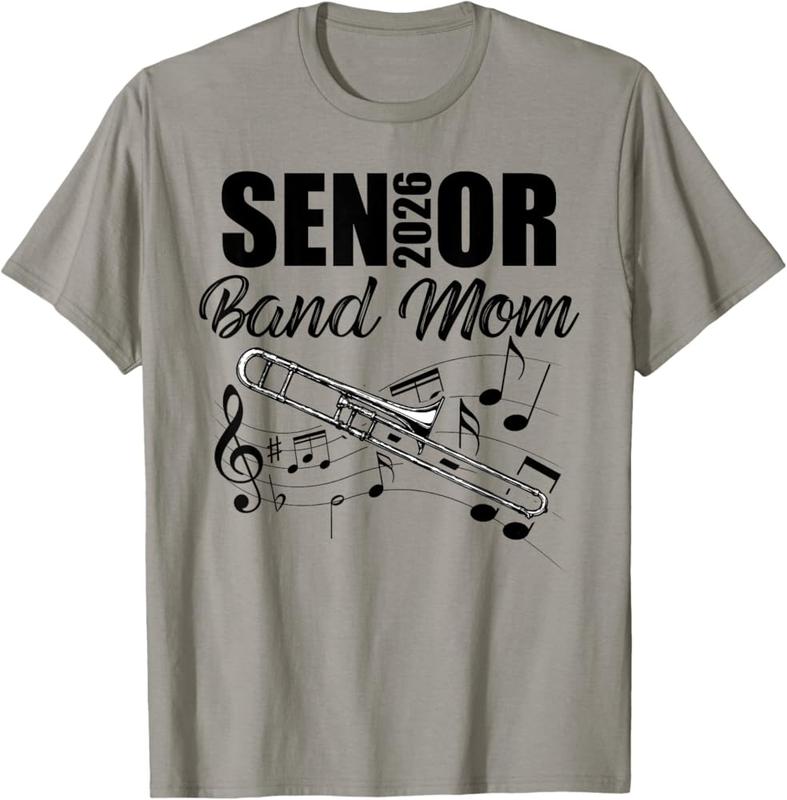 Senior Band Mom 2026 Marching Band Class Of 2026 Trombone T-Shirt