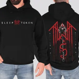 Sleep Token Double Sides Hoodie Sweatshirt T-shirt, Vintage TRIDENT Tour Merch, Reaper Angel Gifts for Fan Men Women, Unisex Casual Wear