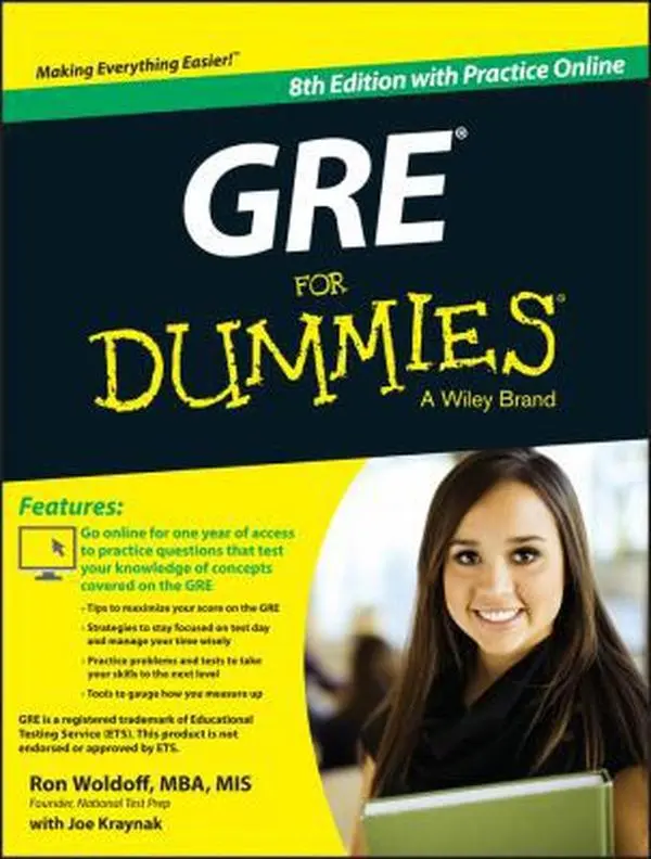 USED-GRE for Dummies: With Online Practice Tests by Woldoff, Ron (Paperback)