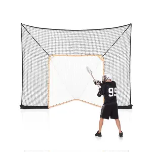 fathersdaygift  VEVOR Hockey and Lacrosse Goal Backstop, 12x9 ft Lacrosse Net with Extended Coverage, Quick Easy Setup Complete Accessories Training Net, Backyard Lacrosse Equipment, for Youth Adult (NET ONLY)