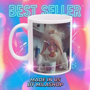 Distressed Doll Face Meme Mug, 11oz ceramic coffe mug