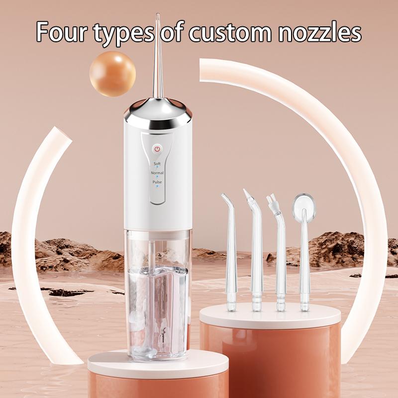 valentine gifts Rechargeable Water Flosser, Cordless DentalFlosser, Portable Oral Irrigator with 4 Counts JetTips, Waterproof Teeth Cleaner, 3 Modes Teeth~anina Toolfor Home & Travel #ToP Picks