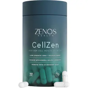 Zenos Health CellZen - Next-Gen Cell Health Optimizer with 150 Capsules for Mitochondrial Function & Epigenetic Aging Support - Healthcare