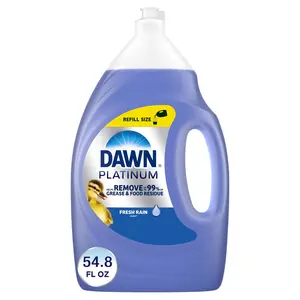 Dawn Platinum Dish Soap Liquid, Dishwashing Liquid, Grease Removal, Fresh Rain, 54.8Oz Procter & Gamble