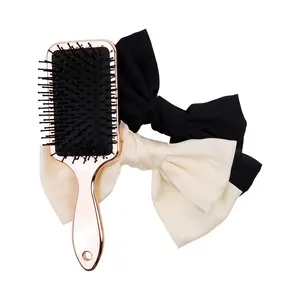 Aria Luxury Chrome Brush & Bows Set