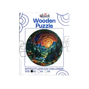 Mountains Landscape - Jigsaw Wooden Puzzle by Wizardi F07N9-24