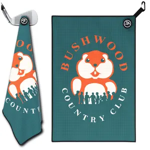 Fore Show Magnetic Golf Towel (Bushwood) Waffle Microfiber with Magnet for Golf Bags, Carts & Clubs - 24” x 16” Funny Golf Gift Accessory For Men