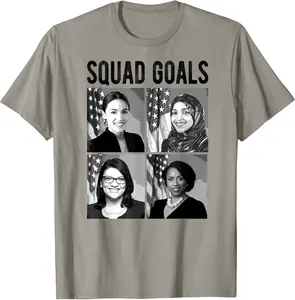 Squad Goals AOC Rashida Omar Ilhan Ayanna Pressley Tshirt - Emilyschwe Shop U88B07V67GZWJ