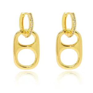Basic Betty Gold Huggie Earrings