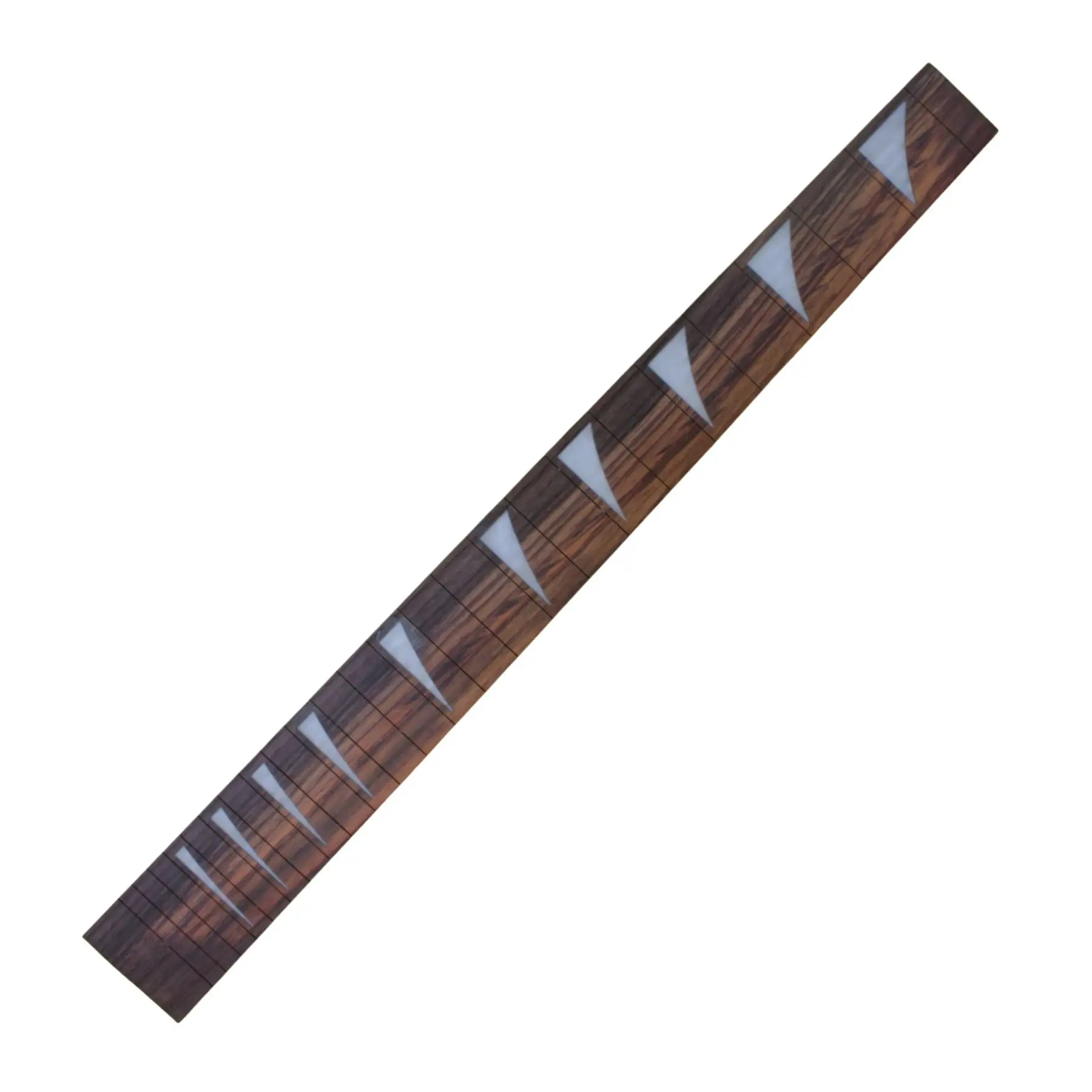 Unfinished DIY Guitar Fretboard - Rosewood, 24 Frets, Shark Fin Inlays (25.5" Scale)