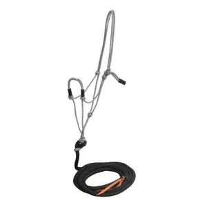 Nylon Rope Halter with 14 ft Training Lead