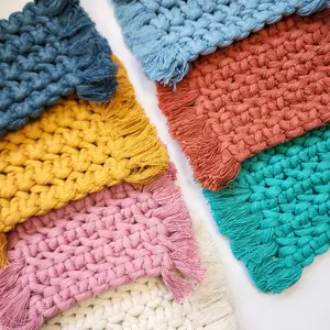 Cotton Rugs for Mugs, Plant Pots, Candles | Handmade Coaster