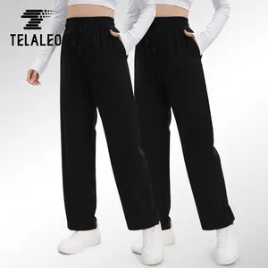 TELALEO Women’s Quick Dry Woven Pants – Lightweight Loose Fit Long Trousers, Breathable Thin Fabric Casual Hiking Travel Pants