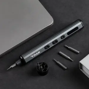 Portable Cordless Electric Screwdriver Set, 4-in-1 Rotary Tool Kit, Adjustable Speed Electric Screwdriver with Compact Case for Electronics Repair