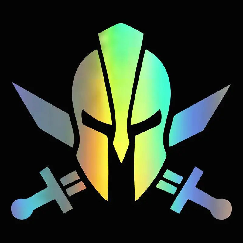 Spartan Helmet Car Sticker Personality Waterproof Decal Creative Refrigerator Laptop Windshield Car Accessories