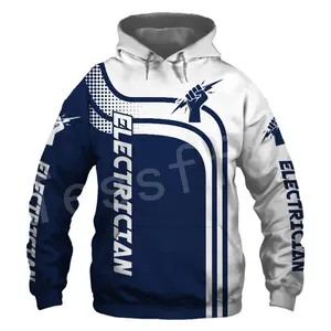 Tessffel Newest Worker Tool Electrician Ironworker Tracksuit Funny NewFashion Pullover 3D Print Hoodie with USA Flag Design Sweatshirts Hoodie Tops