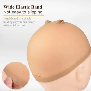 Bling Hair Gifts 2 Pcs Wig Cap For Lace Front Wig, Invisible Stocking Caps Sheer Wig Cap, Transparent Wig Cap For Women