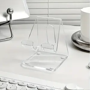 Acrylic Transparent Phone Stand, Simple Desk Creative Tablet Holder, Universal Acrylic Desktop Phone Stand, Durable Office Accessory, Cell Phone Stand