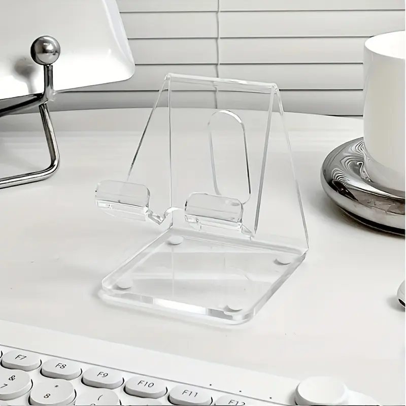 Acrylic Transparent Phone Stand, Simple Desk Creative Tablet Holder, Universal Acrylic Desktop Phone Stand, Durable Office Accessory, Cell Phone Stand, Cell Phone Stand for Desk, Cell Phone Mounts
