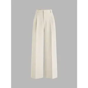 CIDER Mid Rise Pleated Wide Leg Trousers