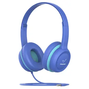 Gorsun Kids Headphones with Safe Volume Limiter 85dB, Wired for Children/School, 3.5mm Jack Cord