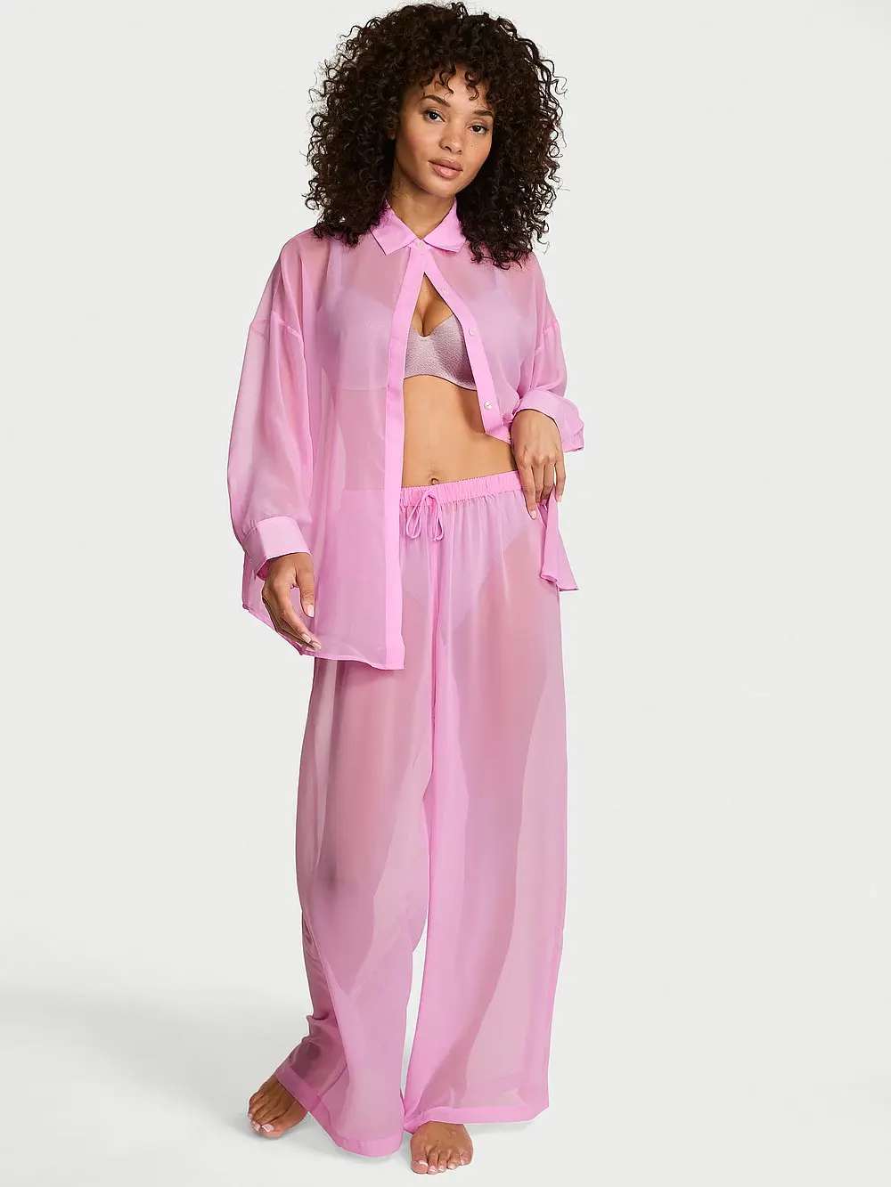 Victoria's Secret Chiffon Pleated Pant