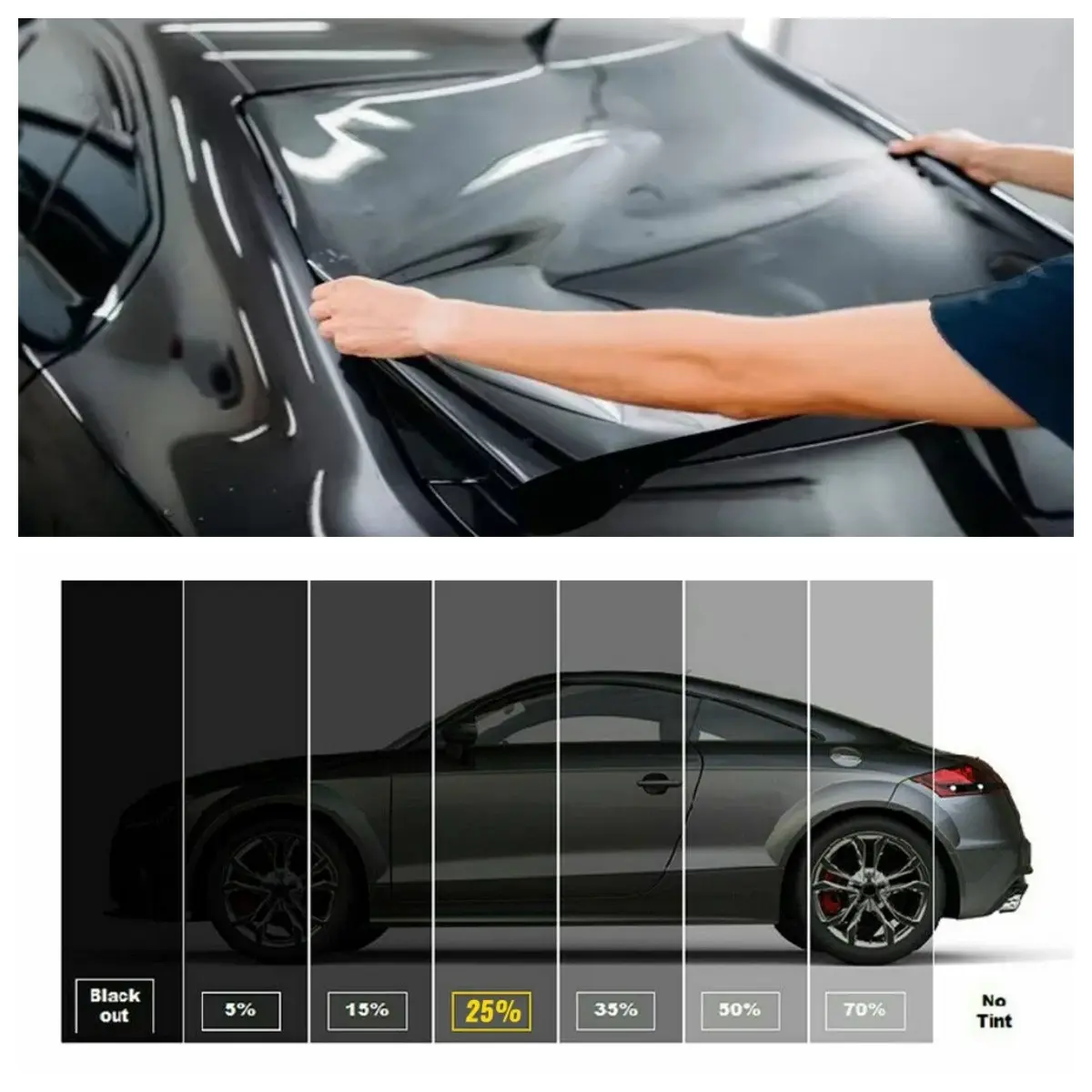 300cm Uncut Window Film Roll, 5%-50% Vlt, 20x10ft, Privacy Protection, Window Sun Blocker for Car Home Office Glass, Easy Installation, Window Privacy Films