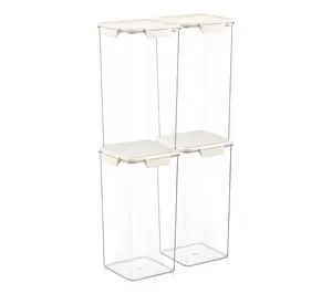 Sorbus Airtight Plastic Food Container Extra-Tall 12.6" - 4Pk