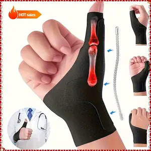 2 Pack Adjustable Wrist Thumb Cover Breathable Mesh Unisex Soft Fit Relieves Thumb Pain Arthritis Trigger Finger Symptoms