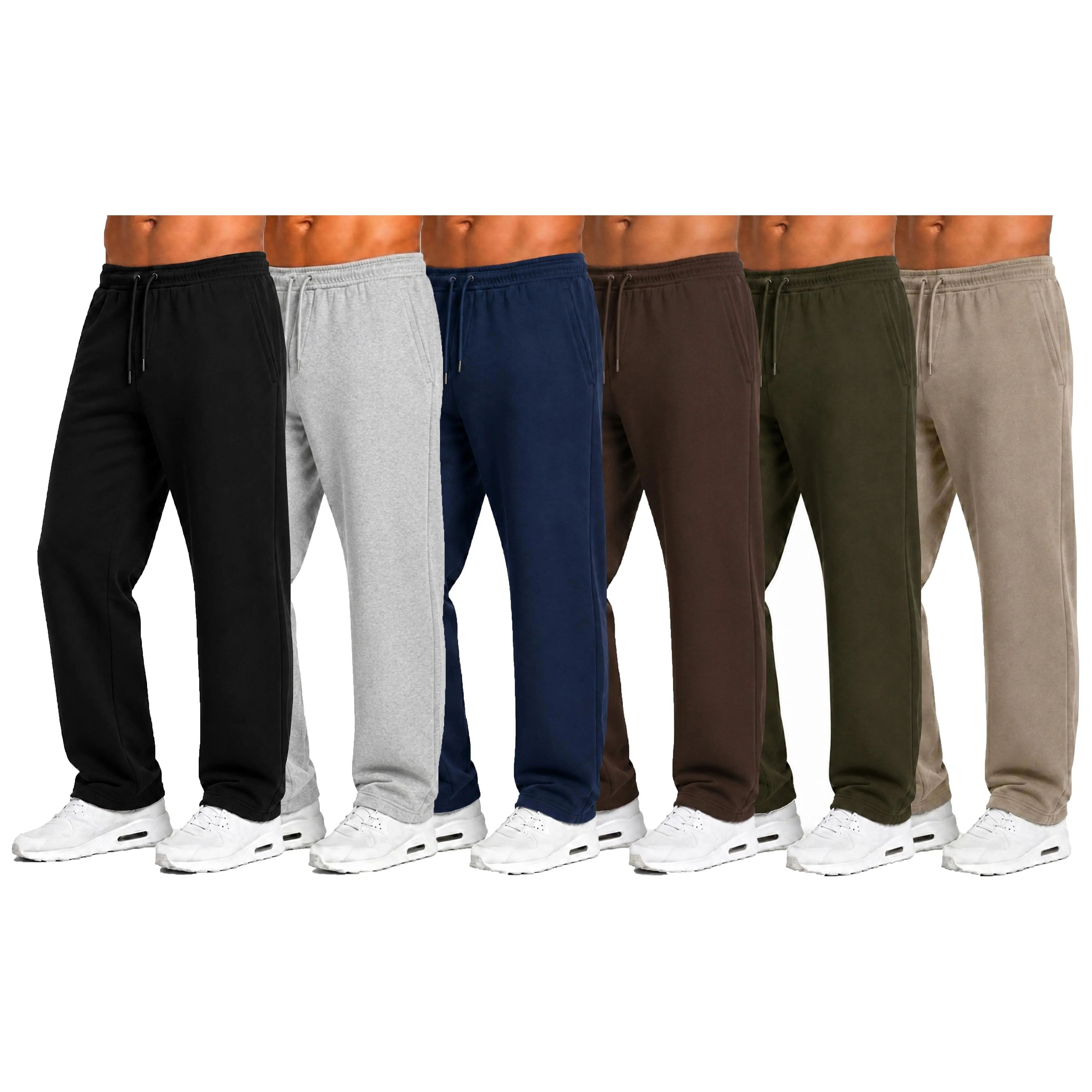 Mens Tech Fleece Performance Sweatpants with Open Bottom (Sizes S-3XL) Mens Tech Fleece Performance Sweatpants with Open Bottom (Sizes S-3XL)