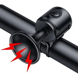 Electric Bike Horn 120dB Adults Kids Bike Horn Alarm IPX4 Waterproof Electronic Bicycle Horns for Handlebars Ebike Scooter Horn