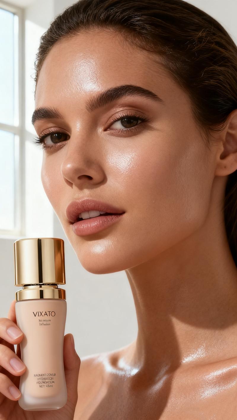 VIXATO Foundation Concealer, Perfect look for most skin, water balance liquid foundation,  Hydrating Makeup, light/neutral/dark
