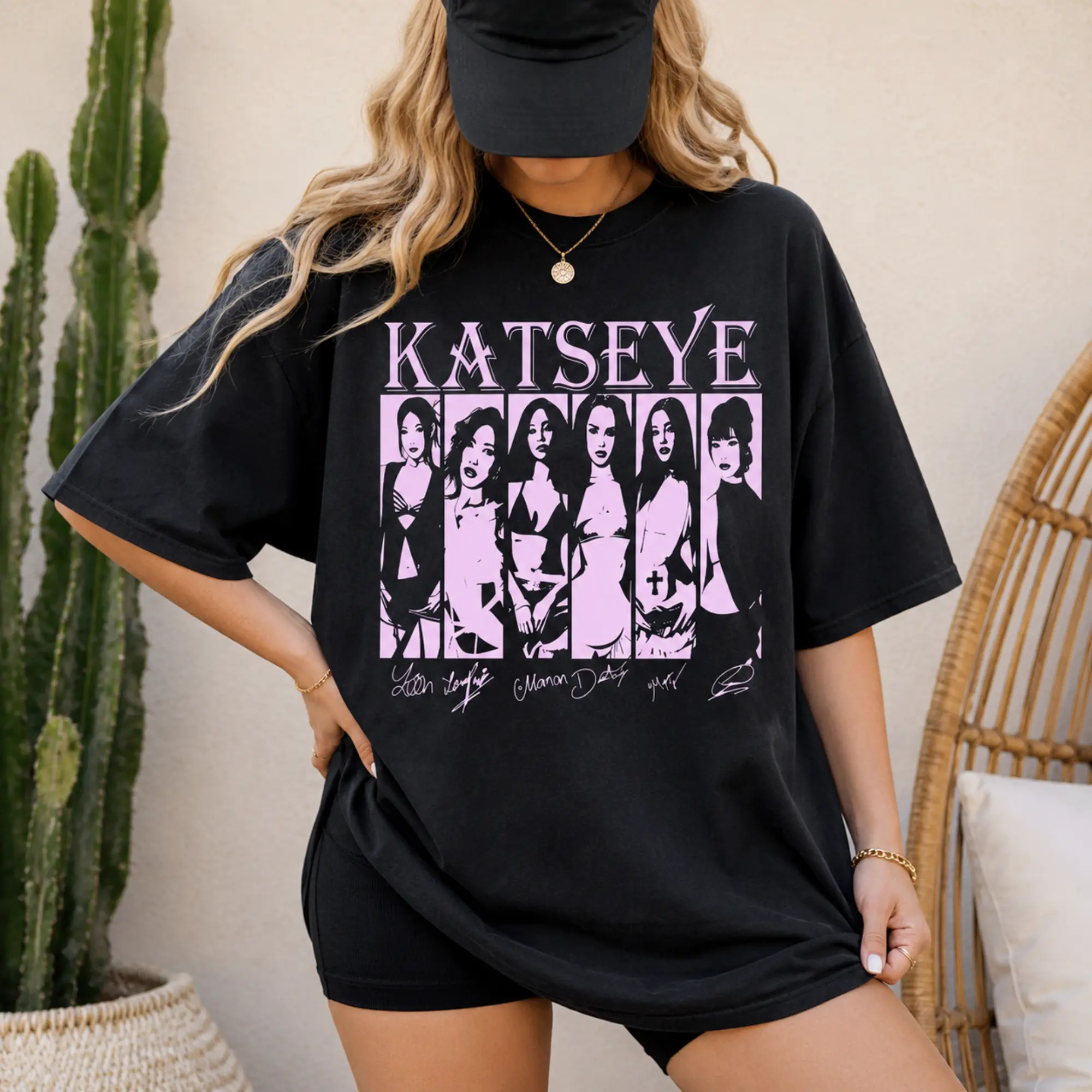 Katseye Girls Tee, Katseye Members Shirt, Vintage K-Pop Graphic Tee, Girl Group Fan Shirt