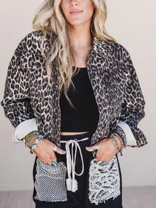 Women's Casual Daily Versatile Denim Jacket Coat, Stylish Jean Outerwear for Everyday Wear, Comfortable and Trendy Design