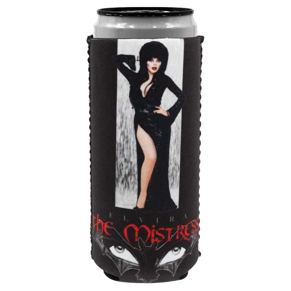 Elvira Mistress Crow Slim Can Cooler Coozies
