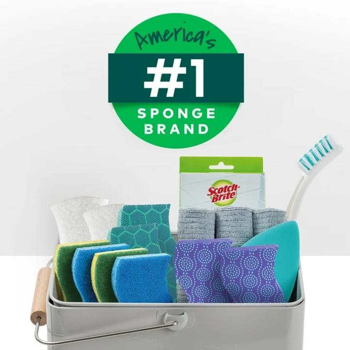 Scotch-Brite Heavy Duty Scrub Sponge, 6 Sponges Total