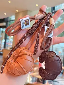 Fashion Creative Leather Horn Bag Clip Pendant, Stylish Accessory for Bags, Unique Design for Everyday Use, Trendy Fashion Item
