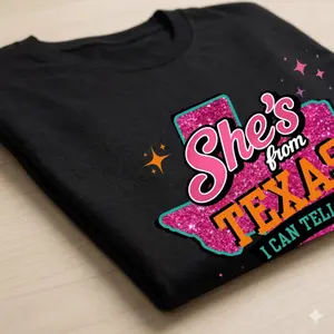 She's From Texas Graphic Tee, Singer Shirt, Full Sizes, Full Colors, For Men, For Women