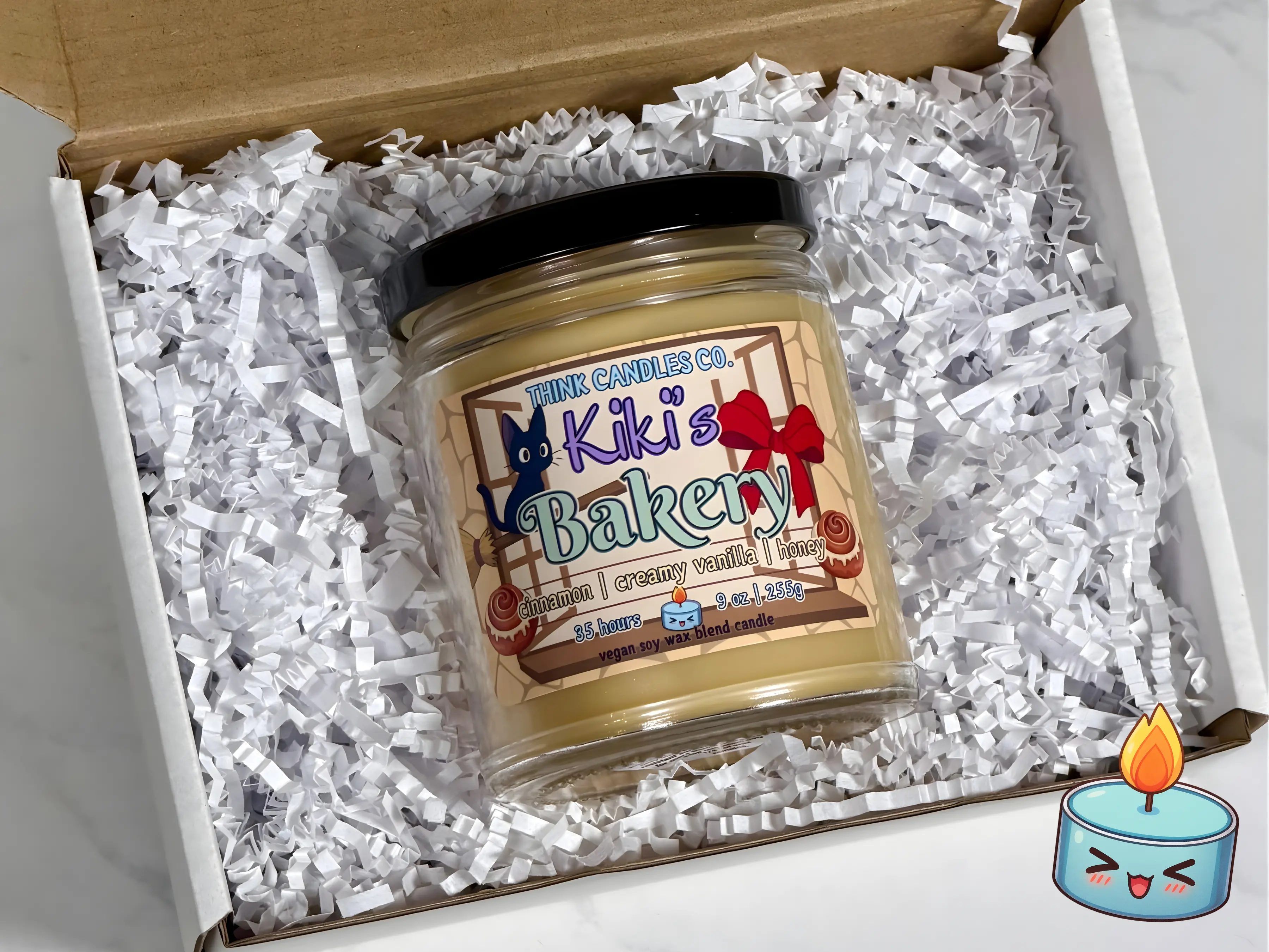 Kiki's Bakery Candle | Hand Poured Vegan Wax Blend Candle | 9 oz, 4 oz, 2 oz Snap Bar