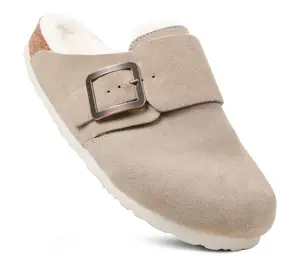 Aerothotic Leather Fur Lined Clogs