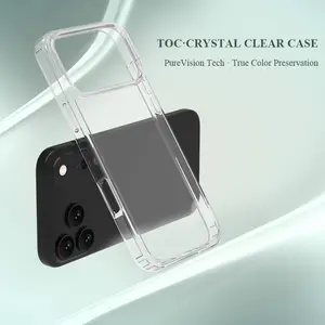 iPhone 17 Pro Case, Crystal Back Panel, High Transparency, Original Feel, Shockproof Corners, Ultra-Thin, Bare Touch Sensation
