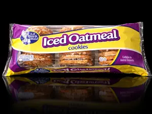 Iced Oatmeal Cookies Pack; Retro Cookies, Lil Dutch' Cookies; Size 12 oz, Crunchy and Oatmeal Flavored