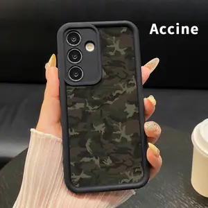 Phone Case Compatible with Samsung Galaxy S23 Ultra S24 Plus S25 S22+ Nature's Camouflage Shockproof Silicone TPU Bumper Drop Protection Soft Cover