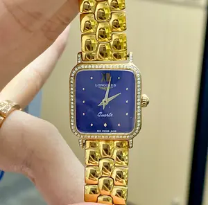 Longines Vintage 19.5mm Quartz - Custom Purple Dial, Two-Tone Bracelet & Diamond-Set Caseback Ladies Watch MWT000578