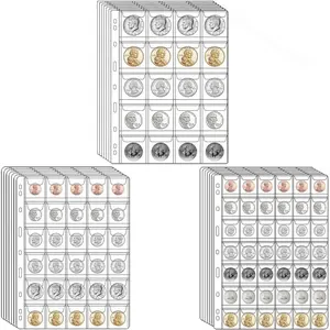 644 Pockets 3 Sizes  Collection Pages, 21 Sheets  Collection Supplies Pages with Standard 9 Hole  Binder Sleeves for    Collection (20+30+42 Pocket)