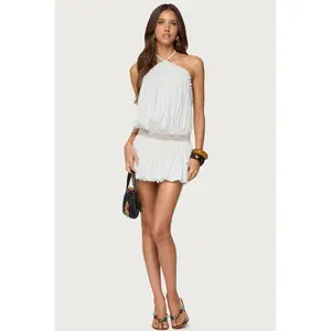 Aida Backless Bubble Mini Dress