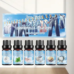 Laundry Detergent Essential Oil Set, 1 Set Long Lasting Fragrance Oil, Home Fragrance for Living Room, Bedroom, Bathroom, Kitchen, Scented